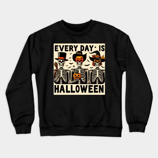Every Day Is Halloween - Retro Style Crewneck Sweatshirt by Every Day is Halloween